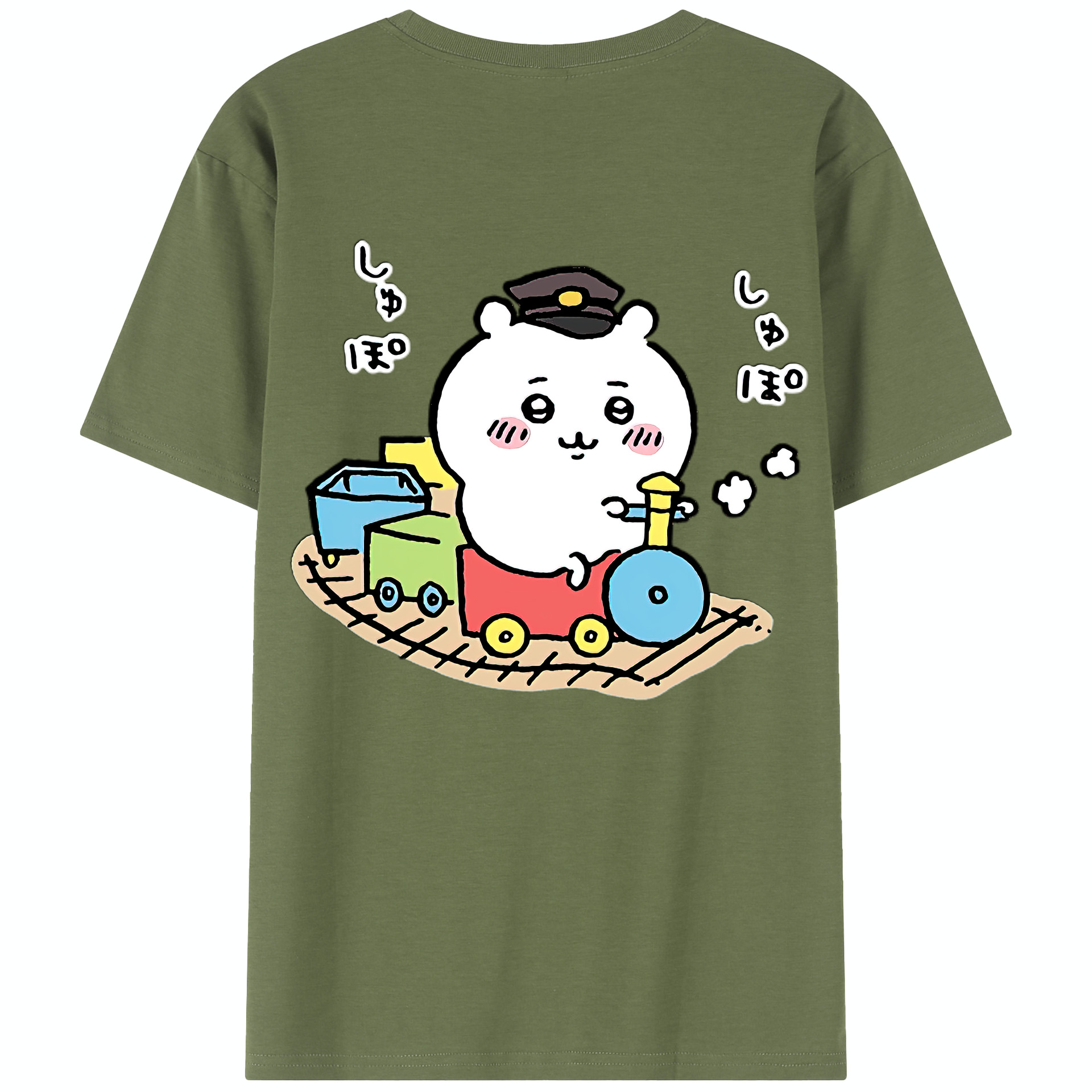 （画像用） ちいかわ ちいかわ Chii-kawa chiikawa 綿100％半袖Tシャツ（背面プリント）